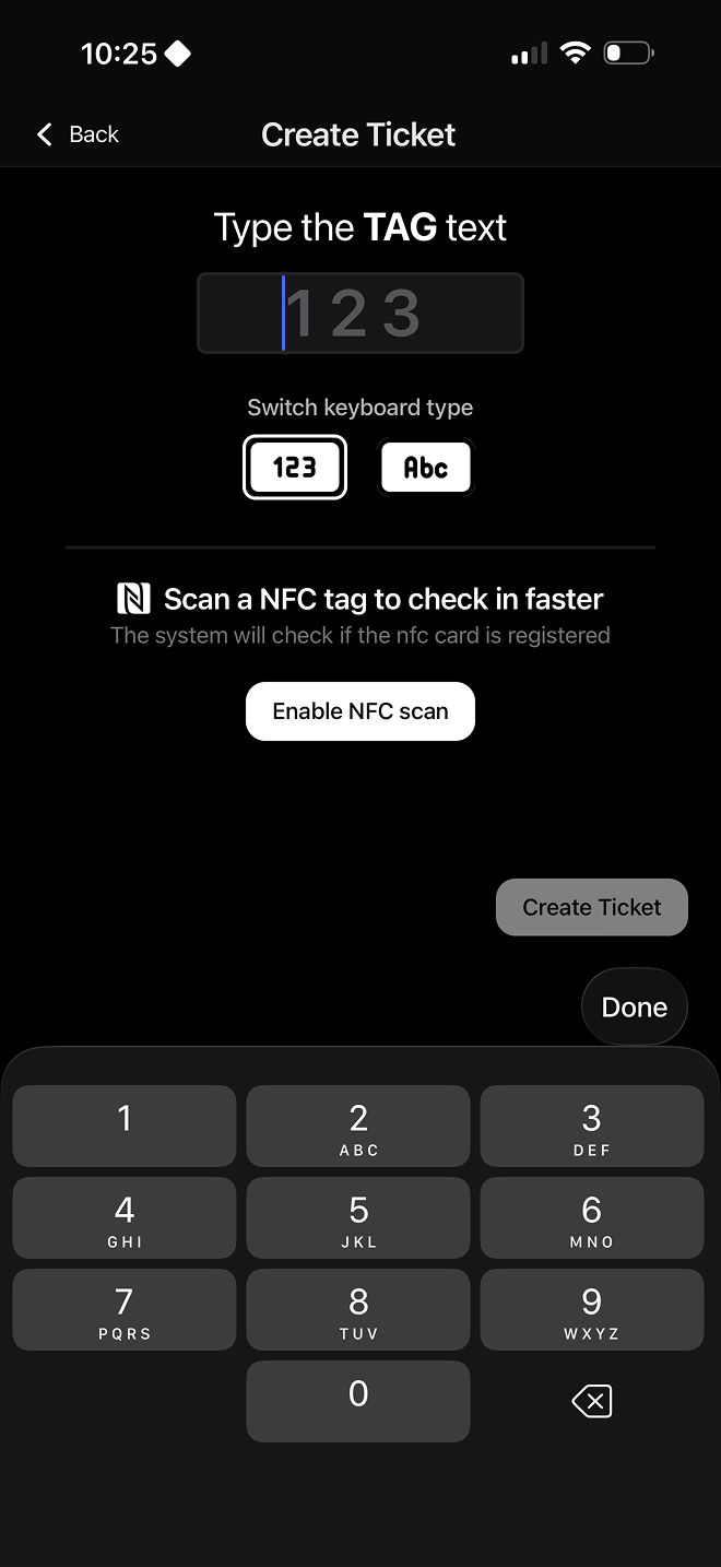 Create ticket with tag assignment